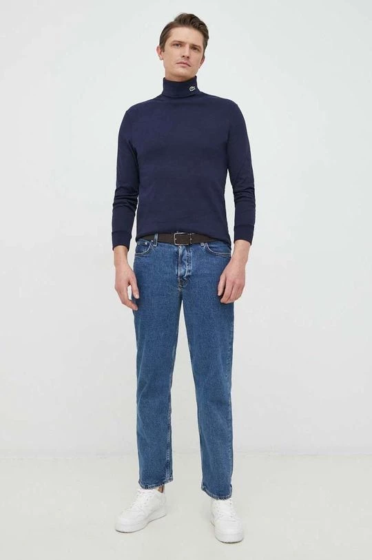 Ανδρικά Μακρυμάνικα Βαμβακερή μπλούζα με μακριά μανίκια Lacoste ναυτικό μπλε 2 Ανδρικά Μακρυμάνικα Βαμβακερή μπλούζα με μακριά μανίκια Lacoste ναυτικό μπλε - Image 2