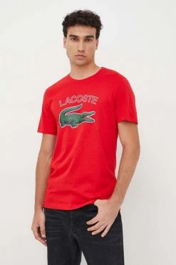 Ανδρικά Μπλουζάκια Μπλουζάκι Lacoste κόκκινο -Lacoste Κατάστημα unnamed file 747