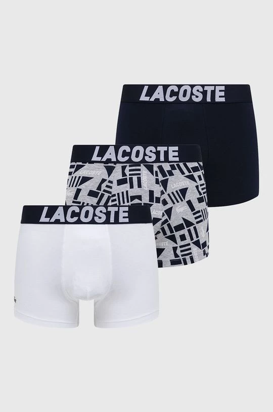 Ανδρικά Μπόξερ και σλιπ Μποξεράκια Lacoste (3-pack) γκρι 1 Ανδρικά Μπόξερ και σλιπ Μποξεράκια Lacoste (3-pack) γκρι