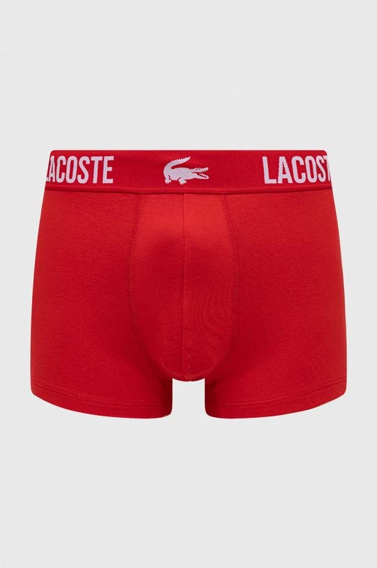 Ανδρικά Μπόξερ και σλιπ Μποξεράκια Lacoste (3-pack) κόκκινο 3 Ανδρικά Μπόξερ και σλιπ Μποξεράκια Lacoste (3-pack) κόκκινο - Image 3