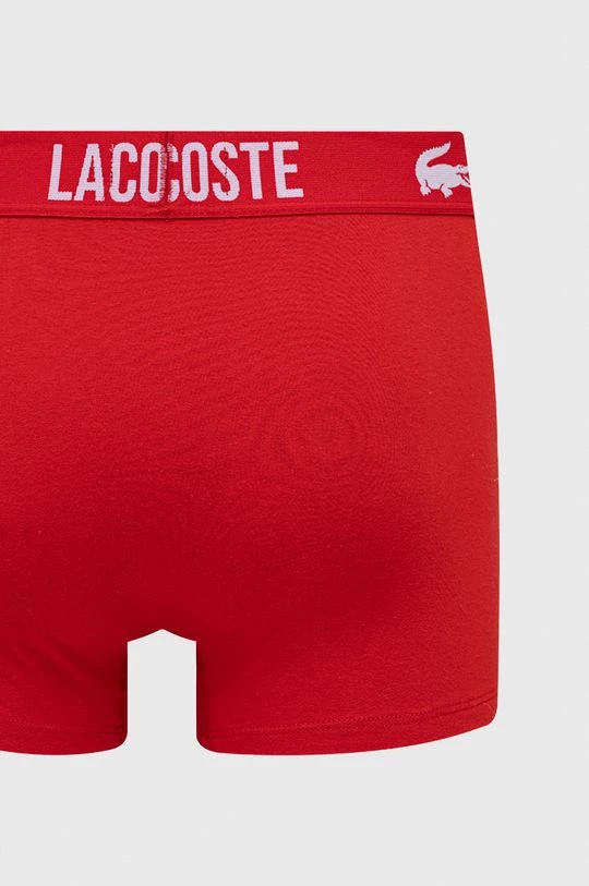 Ανδρικά Μπόξερ και σλιπ Μποξεράκια Lacoste (3-pack) κόκκινο 6 Ανδρικά Μπόξερ και σλιπ Μποξεράκια Lacoste (3-pack) κόκκινο - Image 6