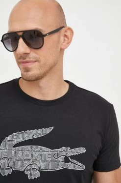 Ανδρικά Μπλουζάκια Βαμβακερό μπλουζάκι Lacoste μαύρο 8 Ανδρικά Μπλουζάκια Βαμβακερό μπλουζάκι Lacoste μαύρο -Lacoste Κατάστημα unnamed file 816