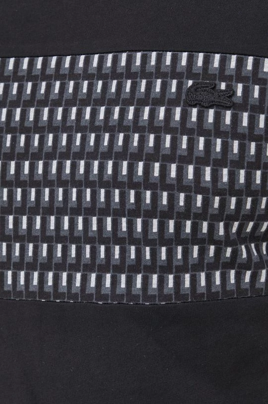 Ανδρικά Μπλουζάκια Βαμβακερό μπλουζάκι Lacoste μαύρο 5 Ανδρικά Μπλουζάκια Βαμβακερό μπλουζάκι Lacoste μαύρο - Image 5