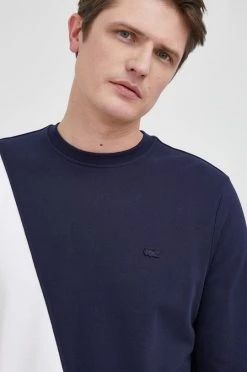 Ανδρικά Χωρίς φερμουάρ Βαμβακερή μπλούζα Lacoste χρώμα: ναυτικό μπλε -Lacoste Κατάστημα unnamed file 929