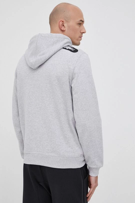 Ανδρικά Χωρίς φερμουάρ Βαμβακερή μπλούζα Lacoste χρώμα: γκρι 3 Ανδρικά Χωρίς φερμουάρ Βαμβακερή μπλούζα Lacoste χρώμα: γκρι - Image 3