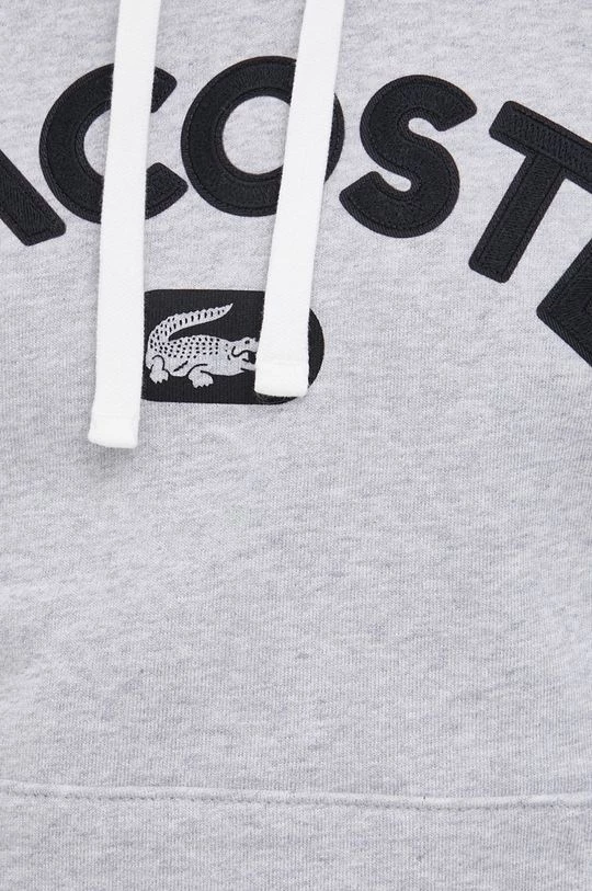 Ανδρικά Χωρίς φερμουάρ Βαμβακερή μπλούζα Lacoste χρώμα: γκρι 5 Ανδρικά Χωρίς φερμουάρ Βαμβακερή μπλούζα Lacoste χρώμα: γκρι - Image 5