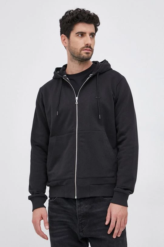 Ανδρικά Με φερμουάρ Μπλούζα Lacoste χρώμα: μαύρο 1 Ανδρικά Με φερμουάρ Μπλούζα Lacoste χρώμα: μαύρο